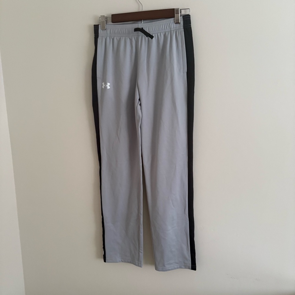 Under Armour Boys Large Pants Grey Sporty Youth school fall lounge casual